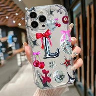 Capinha Samsung: Cerejas e Laço – Estilo e Proteção! - imagem 1