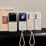 Capinha Samsung Z Flip/Fold: Glitter, Pérolas e Pulseira! - imagem 1