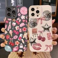 Capinha Xiaomi: Bola de Cristal Rosa e Cerejas ✨ - imagem 1