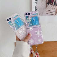 Capinha Z Flip 5: Flocos de Neve e Proteção! - imagem 1