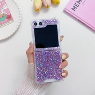 Capinha Z Flip 6: Glitter, Transparente e Proteção! - imagem 1