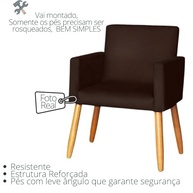 Kit com 2 Poltronas Capitone Marrom - Conforto e Estilo para Sala, Escritório e Recepção - imagem 4