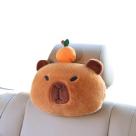 Kit 2 Capas de Cinto de Segurança Pelúcia Capivara - Conforto e Fofura para Seu Carro - imagem 1