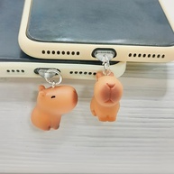 Capivara Fofa: Plug Anti-Poeira Para Celular - imagem 1