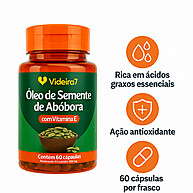 Óleo de Semente de Abóbora + Vitamina E 1350mg – 60 Cápsulas - imagem 2