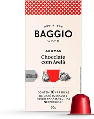 Baggio Café Cápsulas De Café Aroma Chocolate Com Avelã Compatível Com Nespresso Contém 10 Cápsulas - imagem 1