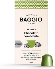 Baggio Café Cápsulas De Café Aroma Chocolate C/Menta Compatível Com Nespresso Contém 10 Cápsulas - imagem 1