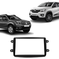 Moldura 2 Din Preto para Duster, Sandero, Logan, Captur e Kwid - Encaixe Perfeito! - imagem 2