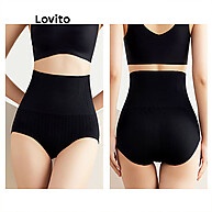 Lovito Calcinhas Modeladoras Básicas LNA16223 (Cáqui/Preta) - imagem 2