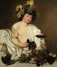 O Jovem Baco de Caravaggio - Tela Canvas 30x35cm - Arte Giclée de Qualidade Museu - imagem 1