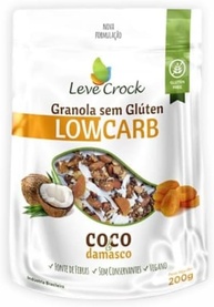 Kit 2X: Granola Coco/Damasco Low Carb Leve Crock 200g - imagem 1