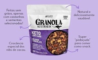 Granola KETO Low Carb Sabor Chocolate Belgian,ChocoPops Sabor Chocolate e Corn Flakes Sabor Sweet Vanilla-Kit 3 unidades-Hart's Natural - imagem 4