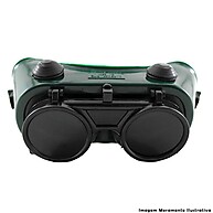 Kit 6 Lentes Proteção Redonda Tonalidade 6 50mm – Segurança e Qualidade Carbografite - imagem 2