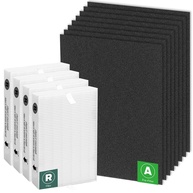 Filtros de Substituição HEPA R e Pré-Filtros de Carbono para Purificador Honeywell HPA100 - Kit Completo com 4 HEPA R + 8 Pré-Filtros - imagem 1