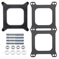 Espaçador Carburador Fenólico Aberto 1" 4BBL - Holley, Chevy, Ford 350 SBC BBC - imagem 1