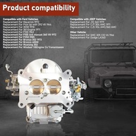 Carburador 2 Bocas 500 CFM 0-4412S com Acelerador Manual - Upgrade Performance para Ford, Jeep e GMC - imagem 4
