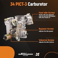 Carburador maXpeedingrods 34 PICT-3 para VW Fusca e Clássicos 1600cc Dual Port - imagem 5