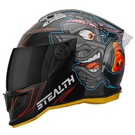 Capacete Stealth Carburetor 60: Segurança e Estilo com Viseira Fumê - Preto/Laranja - imagem 2