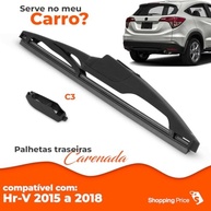 Palheta Limpadora Para-Brisa Traseiro Vigia Carenada 10" Honda HR-V 2015-2018 - Silicone Premium - imagem 4