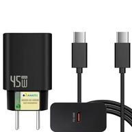 Carregador Turbo 45W GaN com Cabo USB-C 1m: Carga Rápida e Segura para Todos Seus Dispositivos - imagem 2