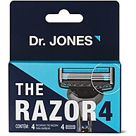 Carga de Aparelho para Barbear Dr. Jones The Razor4 – 4 Unidades - imagem 1