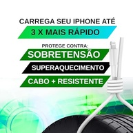 Carregador Turbo 25W PD USB-C para iPhone 8 ao 14 Pro Max - Carga Rápida com Cabo Ligtnin - imagem 4