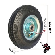 Roda Pneumática Schioppa 250-4 para Carrinho de Carga - Eixo 17mm de Alta Performance - imagem 2