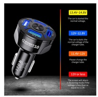 Carregador de Carro 35W: 4 Portas USB e Carga Rápida - imagem 3
