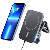 Carregador Magnético Sem Fio para iPhone 14/13/12: Carga Rápida e Visão 360° no Carro - imagem 1