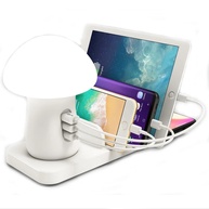Central de Carga Cogumelo: 3 USB + Carregador Wireless - imagem 2
