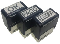 KIT 03 CARIMBOS AUTOMÁTICOS STILO 20 - OK/PAGO/RECEBIDO - imagem 1