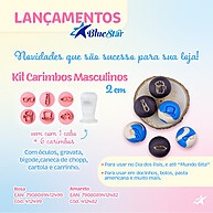 Carimbos Doces Dia dos Pais: Kit Papai Bluestar 2cm - imagem 1