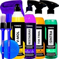 Kit Completo Lavagem Automotiva Vonixx: Cera Carnaúba Tok Final, V-Mol e Restaurax Sintra Fast para Carro, Moto e Bike! - imagem 3