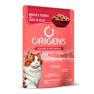 Ração Úmida Origens Gatos: 18 Sachês Sabor Carne - imagem 2