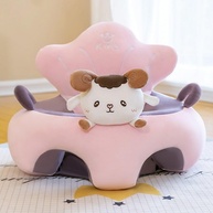 Almofada Infantil de Apoio para Bebê Sentar - Carneirinha Rosa | Segurança e Conforto para o Desenvolvimento - imagem 5