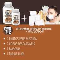 Resina Epoxi Pratic Madeira - Reforço e Proteção para Mesas e Tábuas de Carnes 300g - imagem 3
