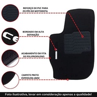 Tapete Automotivo Sandero 2008-2014: Carpete Premium Bordado com Estilo e Proteção - imagem 2