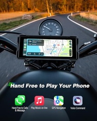 Navegador GPS Moto 6.86" Sem Fio com Apple CarPlay & Android Auto - Conectividade Dupla Bluetooth - imagem 5