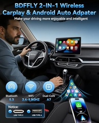 Adaptador CarPlay Sem Fio 2025: iPhone e Android Auto Wireless - Plug and Play - imagem 5