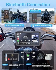 Tela CarPlay HD para Moto: Navegação GPS Inteligente, IP67 Impermeável e Conectividade Total - imagem 5