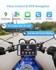 Tela CarPlay HD para Moto: Navegação GPS Inteligente, IP67 Impermeável e Conectividade Total - imagem 4