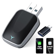 Adaptador Wireless 2 em 1: CarPlay e Android Auto Sem Fio Ultra Rápido 5.8GHz - imagem 1