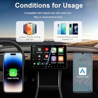 Adaptador CarPlay e Android Auto Sem Fio 2 em 1: Liberdade e Conexão Rápida no Seu Carro - imagem 4