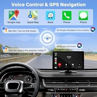 HAUXIY Apple CarPlay Sem Fio 9" 4K: Transforme Seu Carro com Tecnologia e Segurança - imagem 4