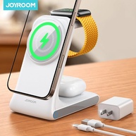 Carregador 3 em 1 Joyroom: iPhone, Apple Watch e AirPods - imagem 1