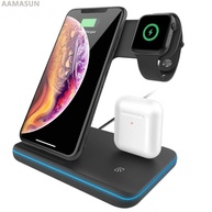 Carregador 3 em 1 Qi Wireless: iPhone + Apple Watch + AirPods - imagem 1