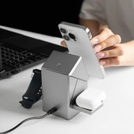 Carregador 3-em-1 Qi2: Turbine seus Dispositivos Apple! - imagem 1