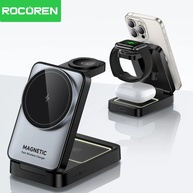 Carregador 3 em 1 Rocoren: Wireless, Magnético e Portátil - imagem 1