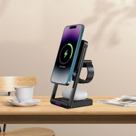 Carregador 3 em 1 Sem Fio: iWatch, AirPods e Celular - imagem 1