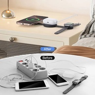 Carregador 3 em 1: Wireless, Dobrável e Rápido! - imagem 1